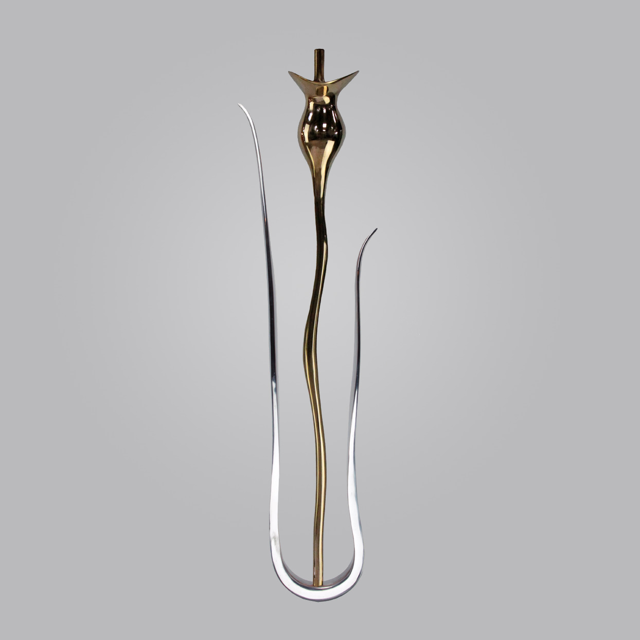 Tulip 3 and Leaf Spindle - Brass & Aluminium 1 Tulip 3 and Leaf Spindle - Brass & Aluminium