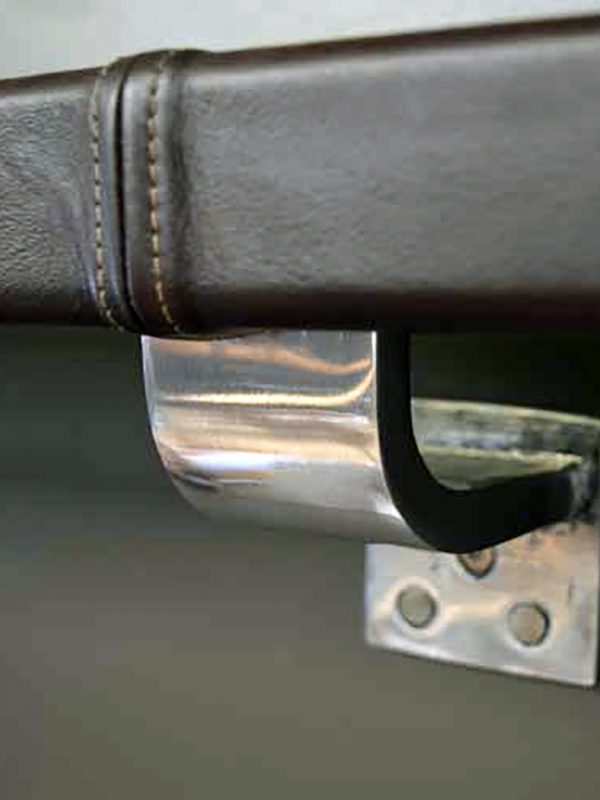 Arc Bracket with Leather Handrail