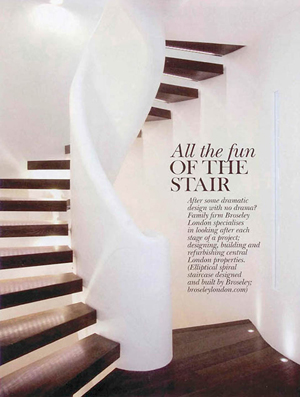 chelsea-staircase-country-town-house-mag1 Zigzag Staircase in Country and Town House Magazine
