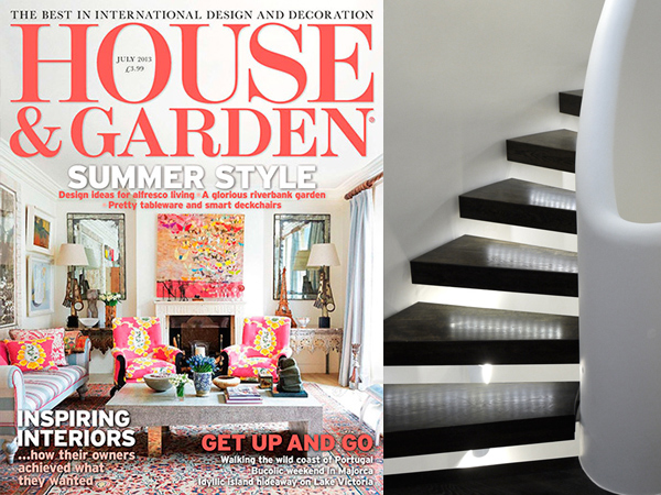 Zigzag’s Chelsea Staircase in Country and Garden Magazine Zigzag’s Chelsea Staircase in Country and Garden Magazine