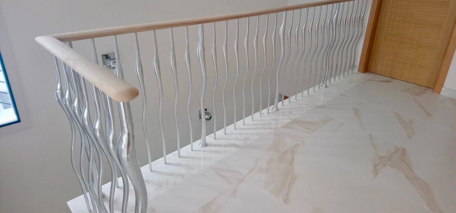malagaheader Wisp Balustrade Satin Polish