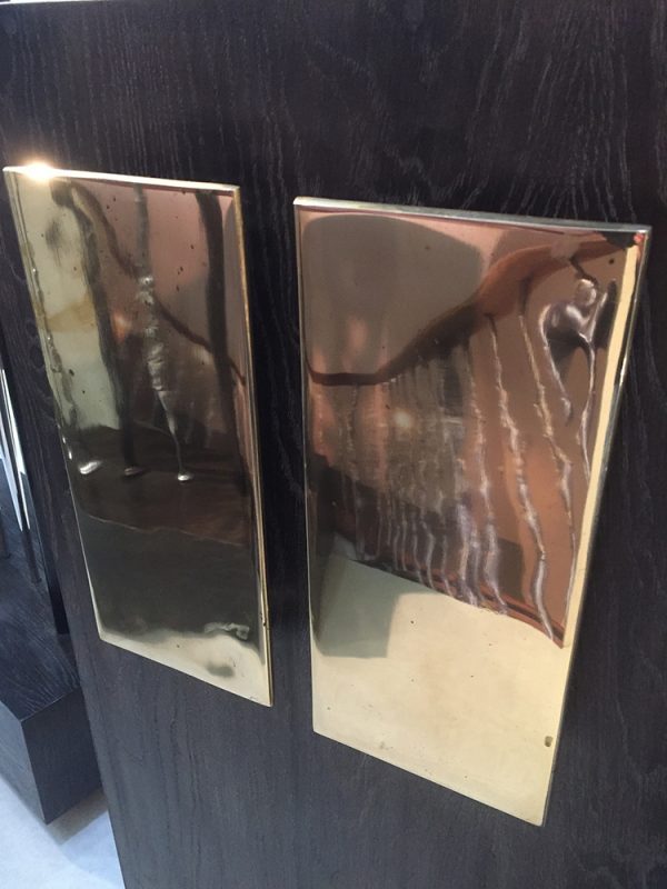 Plate Door Handles - Brass