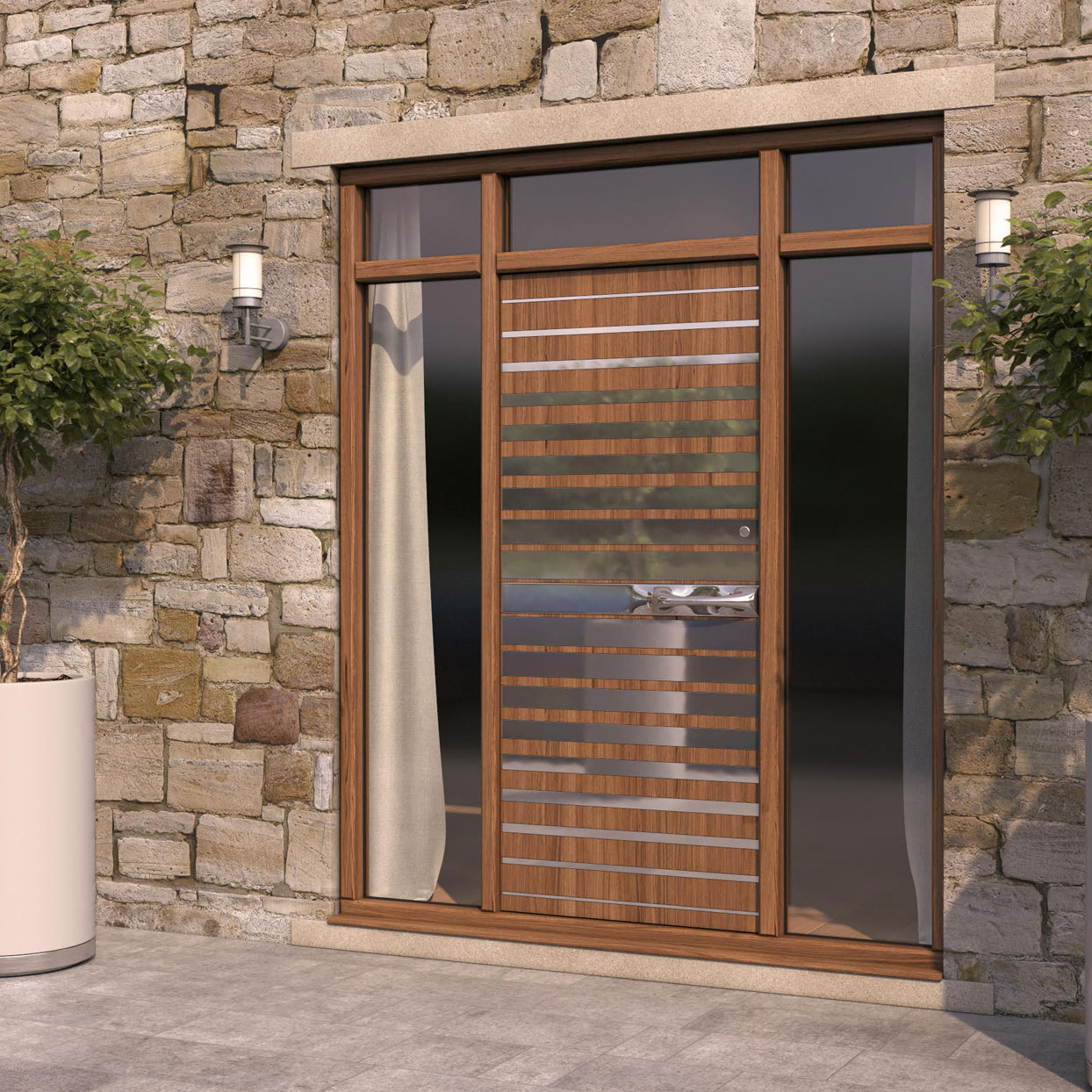 Strata 1 Wood Steel Pattern Door 1 Strata 1 Wood Steel Pattern Door