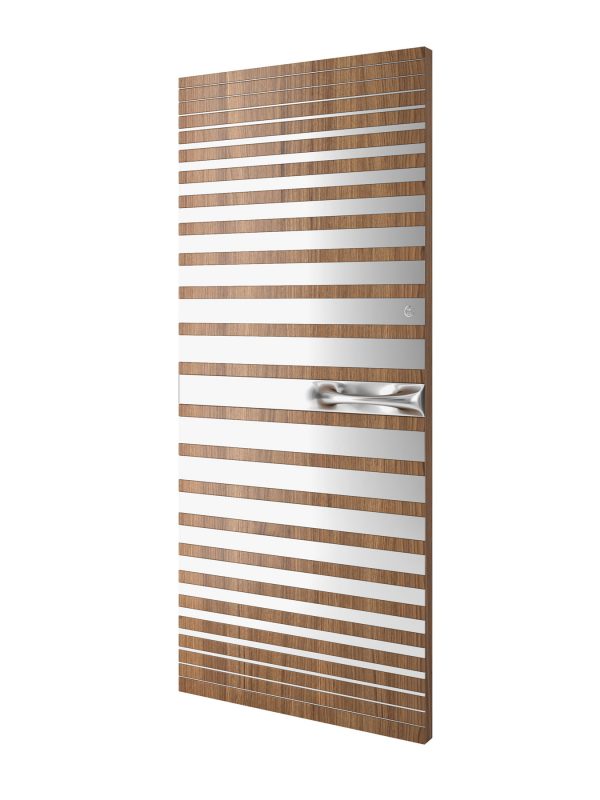 Strata 2 Wood & Steel Patterned Front Door