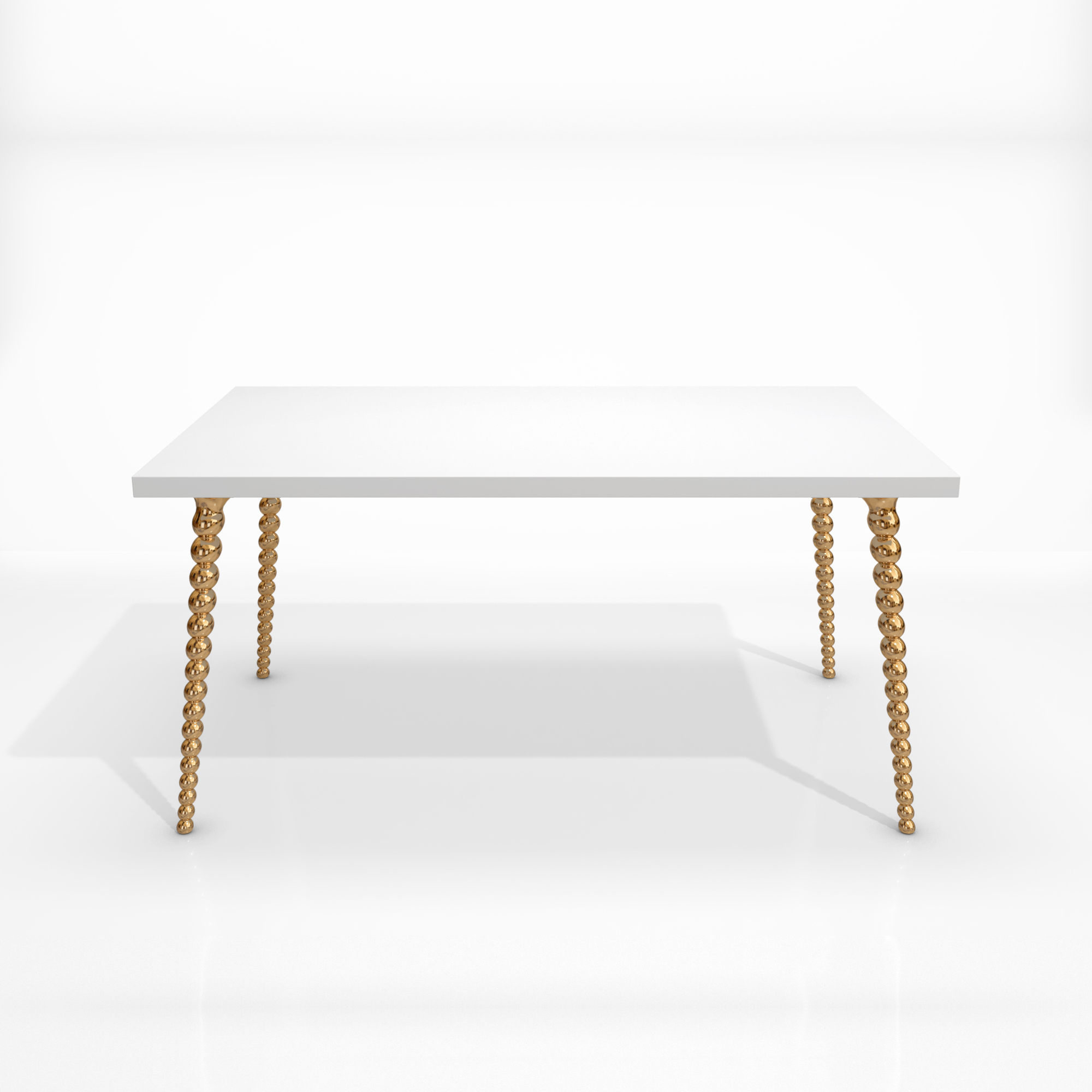 table ball bronze polished white top_SQ