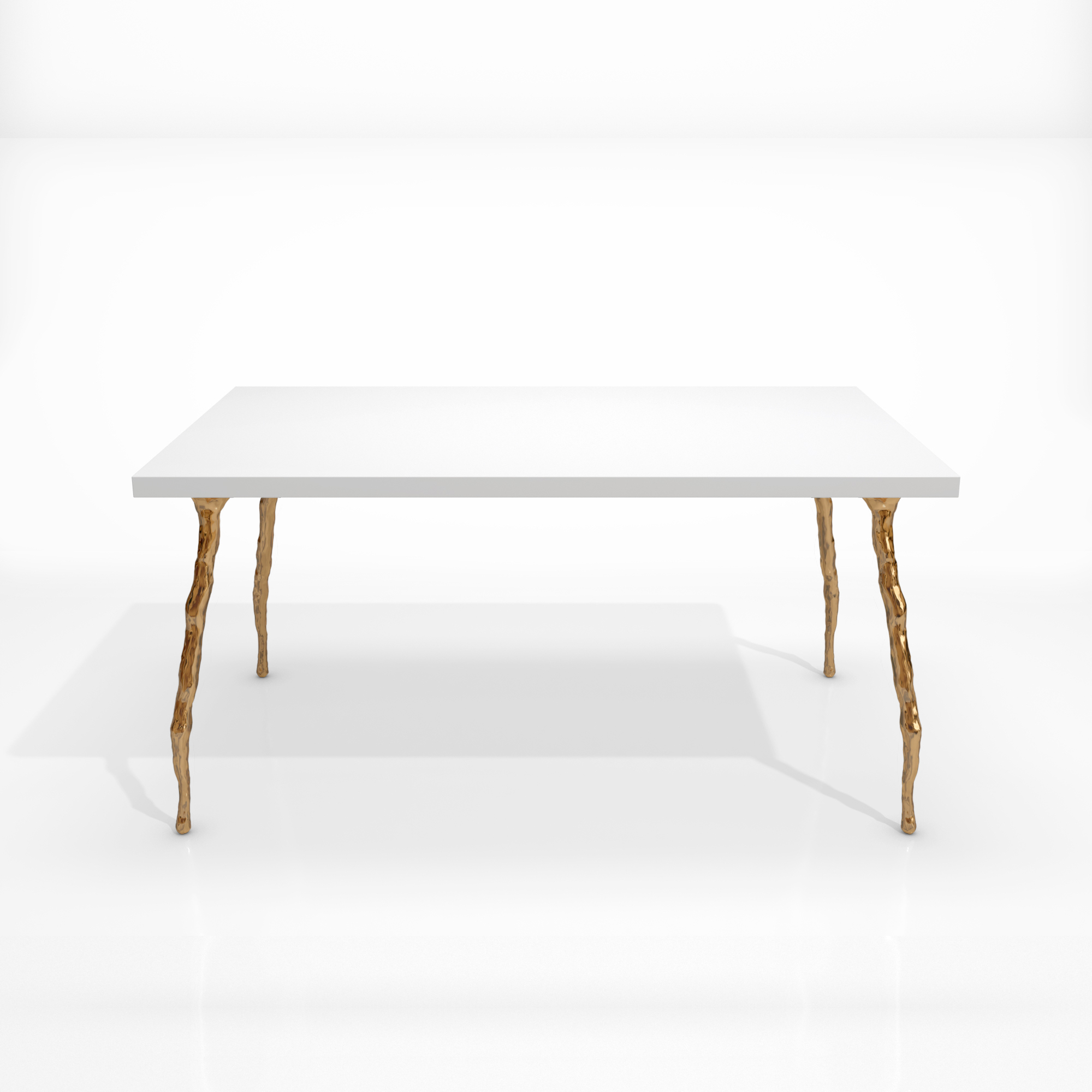 table branch bronze polished white top_SQ