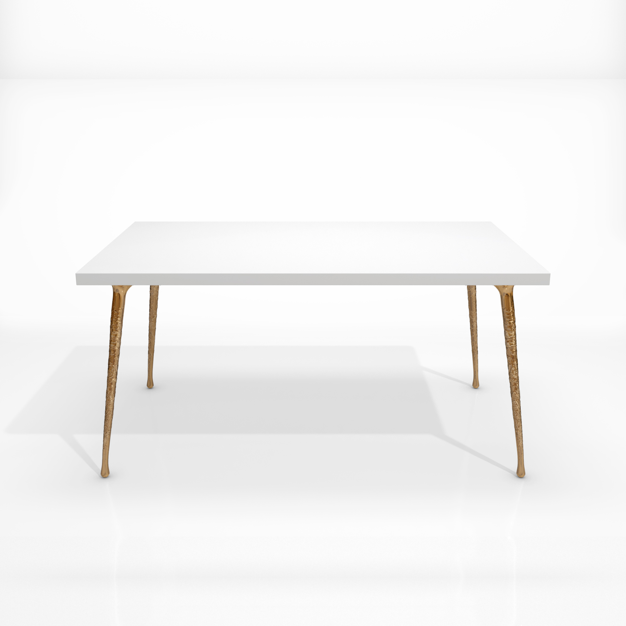 table foil bronze polished white top_SQ