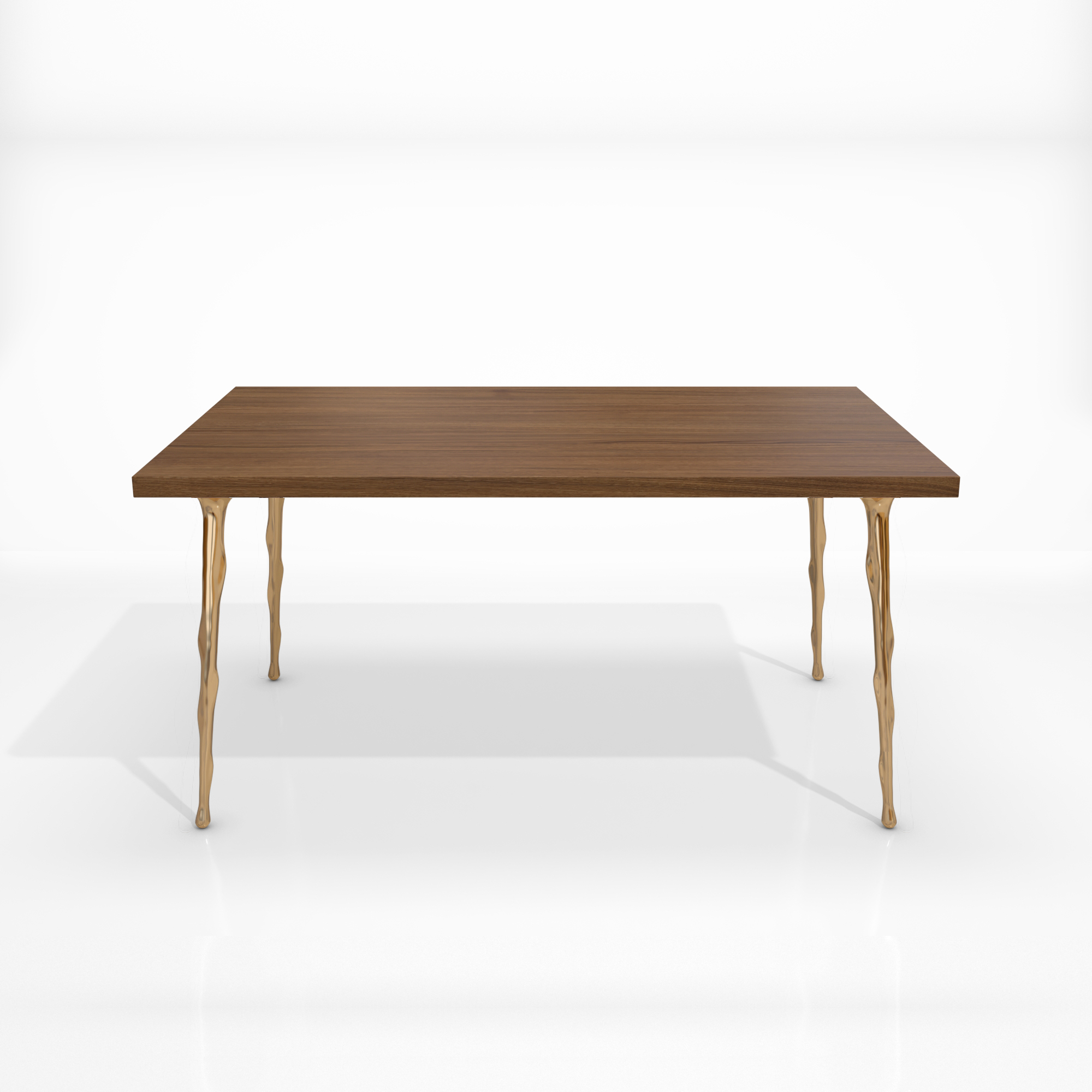 table thorn bronze polished wood top_SQ