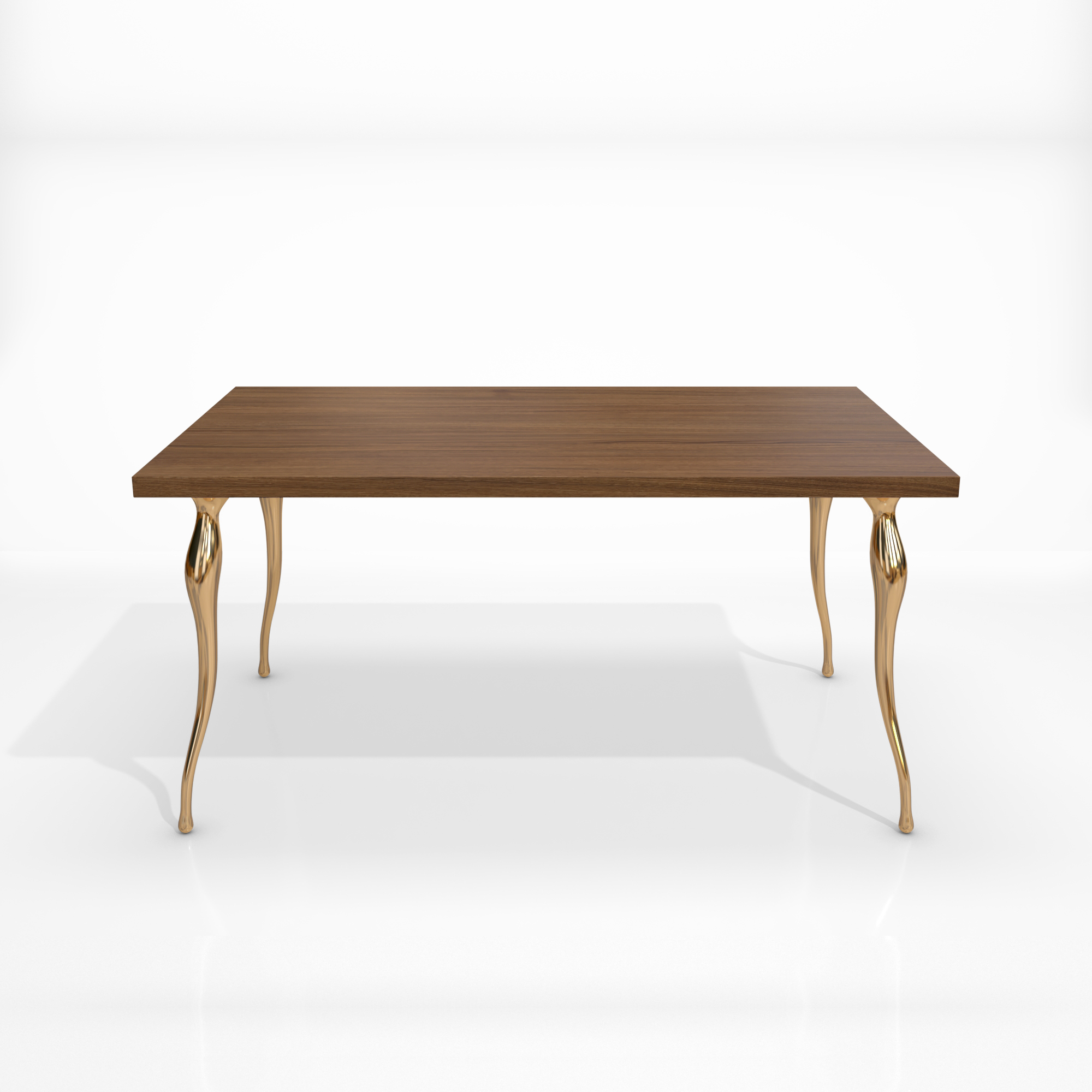 table wisp bronze polished wood_SQ
